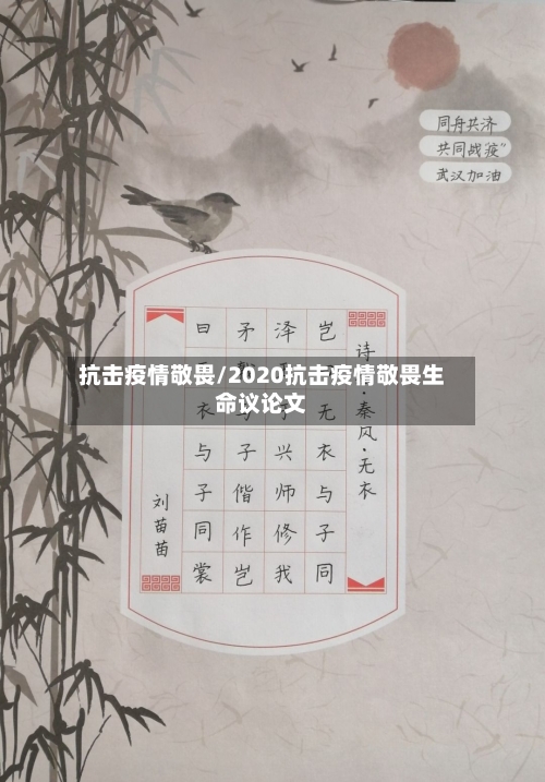 抗击疫情敬畏/2020抗击疫情敬畏生命议论文-第2张图片