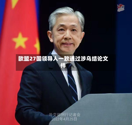 欧盟27国领导人一致通过涉乌结论文件