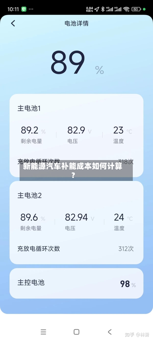 新能源汽车补能成本如何计算？