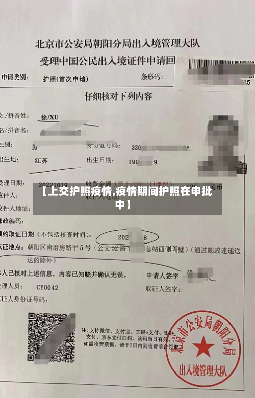 【上交护照疫情,疫情期间护照在申批中】