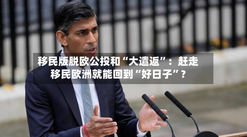 移民版脱欧公投和“大遣返”：赶走移民欧洲就能回到“好日子”？-第2张图片