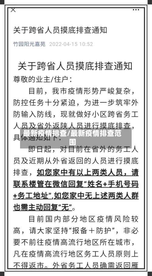 最新疫情排查/最新疫情排查范围-第3张图片