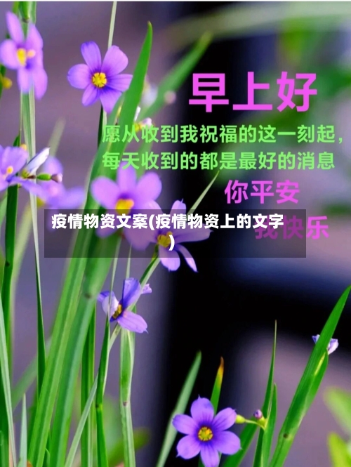 疫情物资文案(疫情物资上的文字)