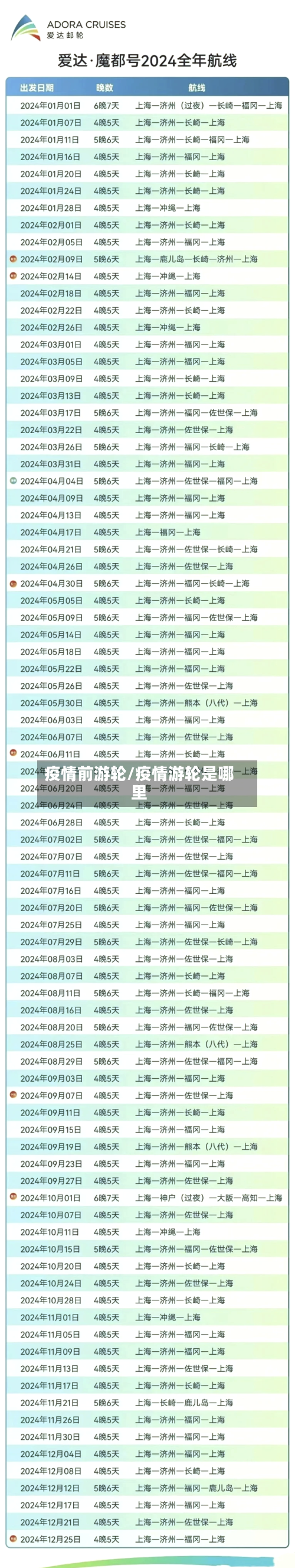 疫情前游轮/疫情游轮是哪里
