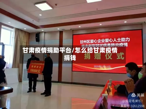 甘肃疫情捐助平台/怎么给甘肃疫情捐钱-第3张图片