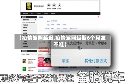 【疫情驾照延迟,疫情驾照延期6个月准不准】-第2张图片