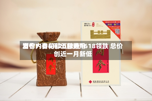 酒价内参6月20日费用发布：青花郎五粮液1618领跌 总价创近一月新低