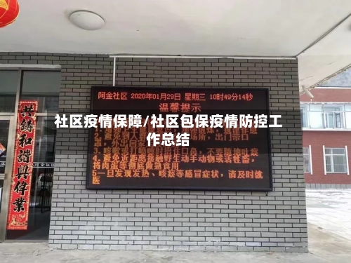 社区疫情保障/社区包保疫情防控工作总结