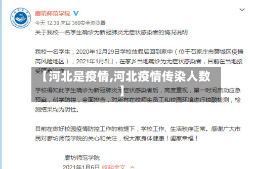 【河北是疫情,河北疫情传染人数】
