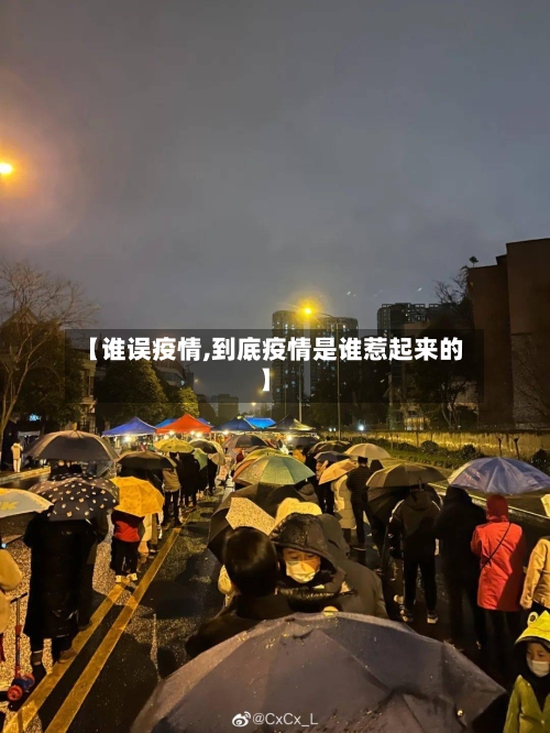 【谁误疫情,到底疫情是谁惹起来的】