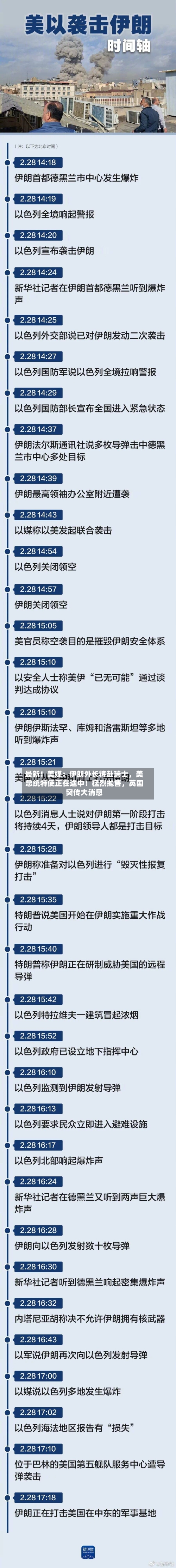 最新！美媒：伊朗外长将赴瑞士，美总统特使正在途中！猛烈抛售，英国突传大消息-第2张图片