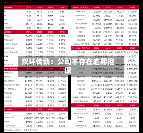双环传动:公司不存在逾期担保-第3张图片