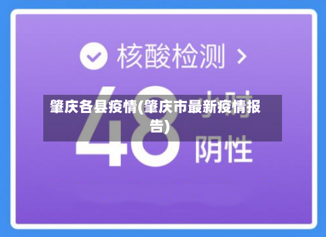 肇庆各县疫情(肇庆市最新疫情报告)-第2张图片