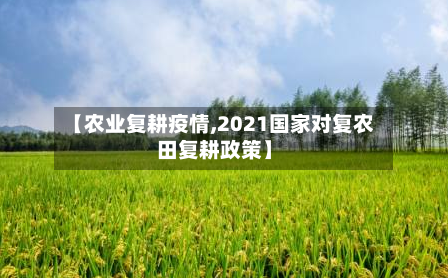 【农业复耕疫情,2021国家对复农田复耕政策】
