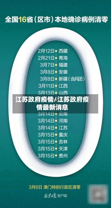 江苏政府疫情/江苏政府疫情最新消息
