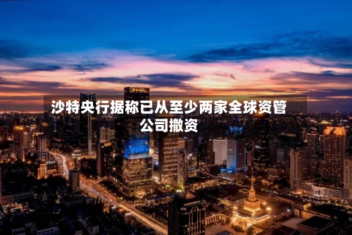 沙特央行据称已从至少两家全球资管公司撤资-第2张图片