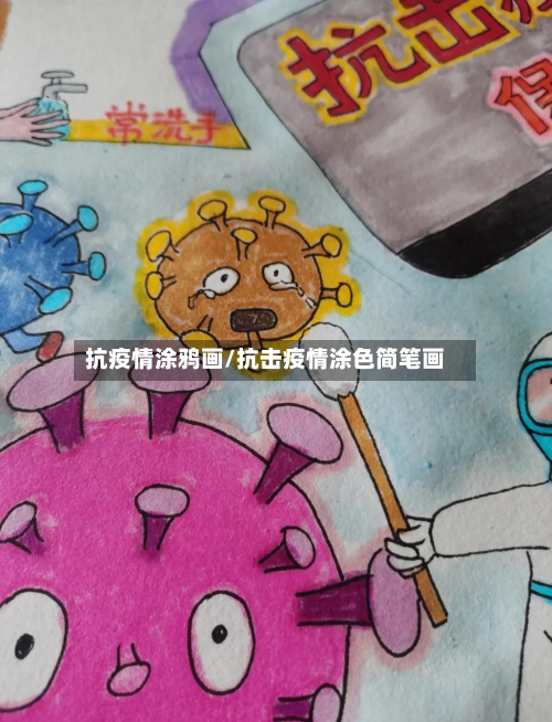 抗疫情涂鸦画/抗击疫情涂色简笔画