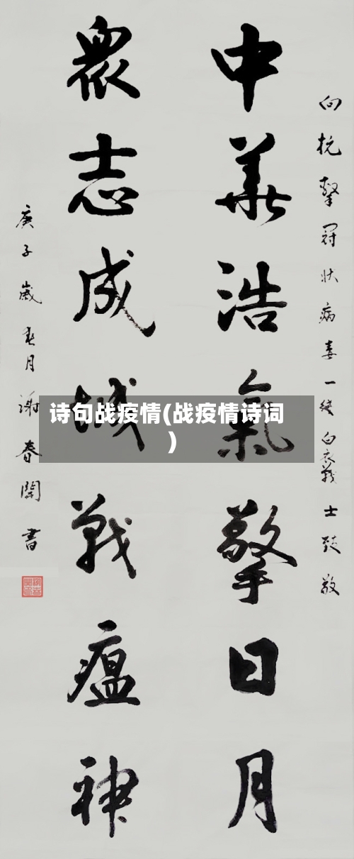 诗句战疫情(战疫情诗词)