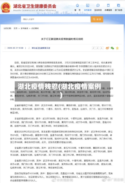 湖北疫情残忍(湖北疫情案例)