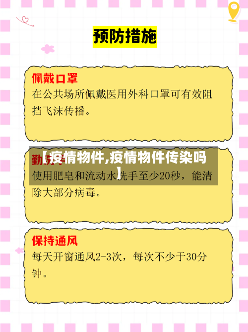 【疫情物件,疫情物件传染吗】-第2张图片
