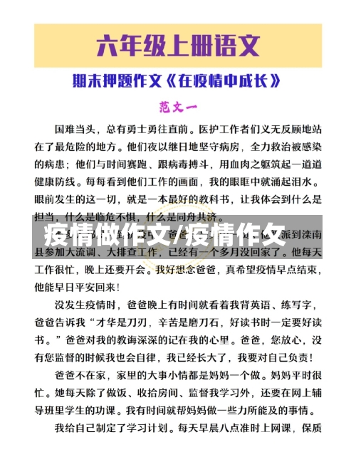 疫情做作文/疫情作攵-第3张图片