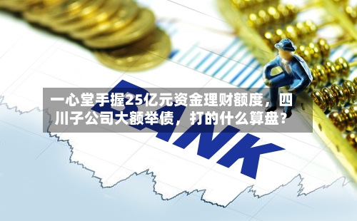 一心堂手握25亿元资金理财额度，四川子公司大额举债	，打的什么算盘？-第3张图片