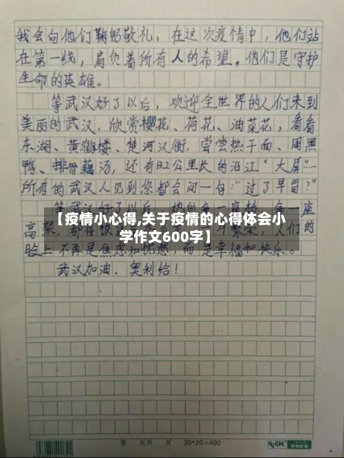 【疫情小心得,关于疫情的心得体会小学作文600字】-第2张图片