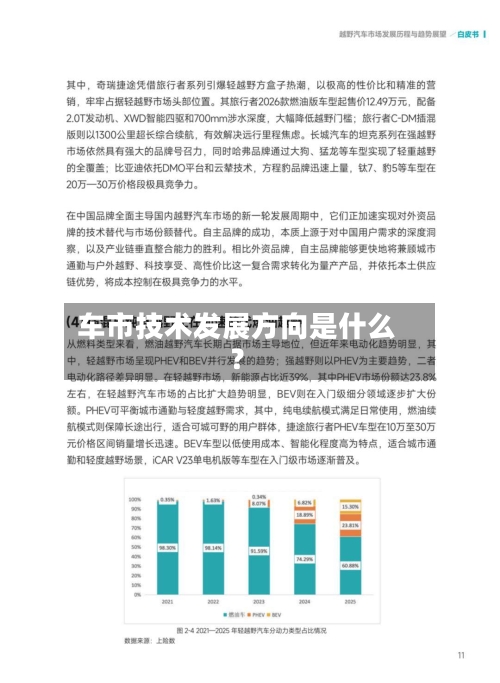 车市技术发展方向是什么？