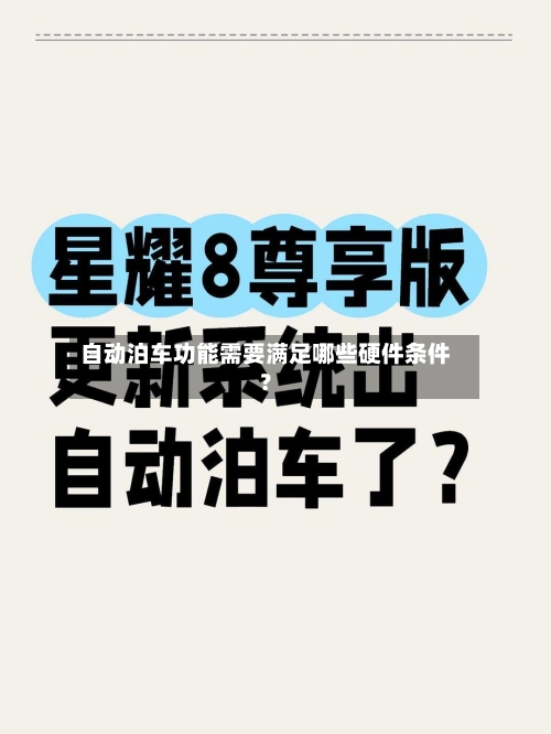 自动泊车功能需要满足哪些硬件条件？