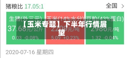 【玉米专题】下半年行情展望-第2张图片