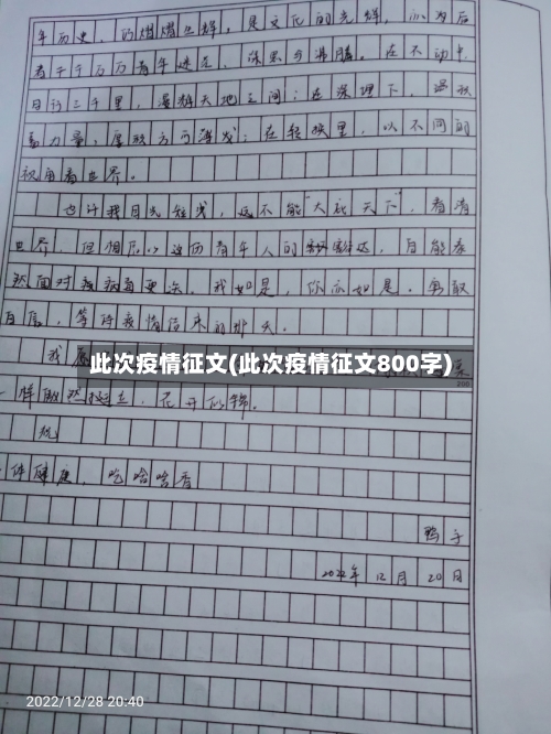 此次疫情征文(此次疫情征文800字)-第2张图片