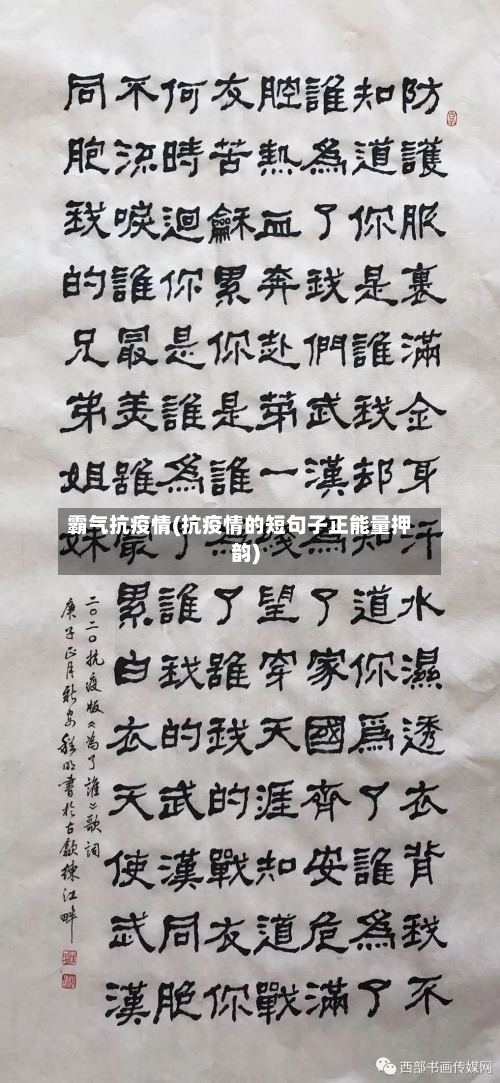 霸气抗疫情(抗疫情的短句子正能量押韵)-第2张图片