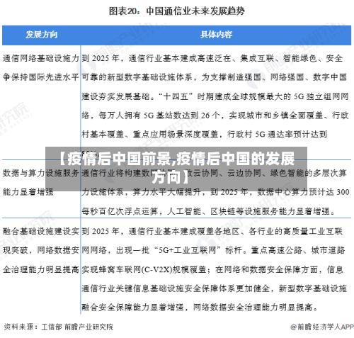 【疫情后中国前景,疫情后中国的发展方向】-第2张图片