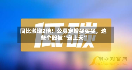 同比激增2倍！公募定增买买买，这些个股被“宠上天	”-第2张图片