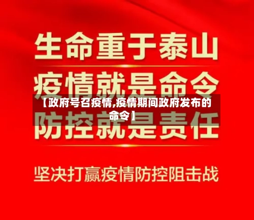 【政府号召疫情,疫情期间政府发布的命令】
