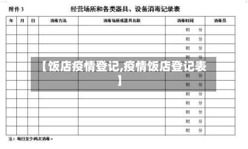 【饭店疫情登记,疫情饭店登记表】-第3张图片
