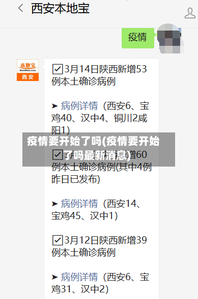 疫情要开始了吗(疫情要开始了吗最新消息)-第3张图片
