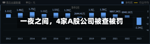 一夜之间，4家A股公司被查被罚-第2张图片