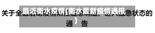 最近衡水疫情(衡水最新疫情通报)-第2张图片