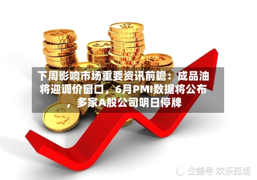 下周影响市场重要资讯前瞻：成品油将迎调价窗口	，6月PMI数据将公布，多家A股公司明日停牌-第3张图片