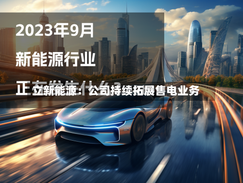 立新能源:公司持续拓展售电业务-第3张图片