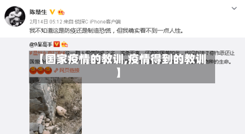 【国家疫情的教训,疫情得到的教训】-第2张图片