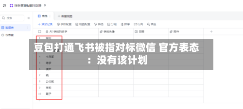 豆包打通飞书被指对标微信 官方表态:没有该计划-第2张图片
