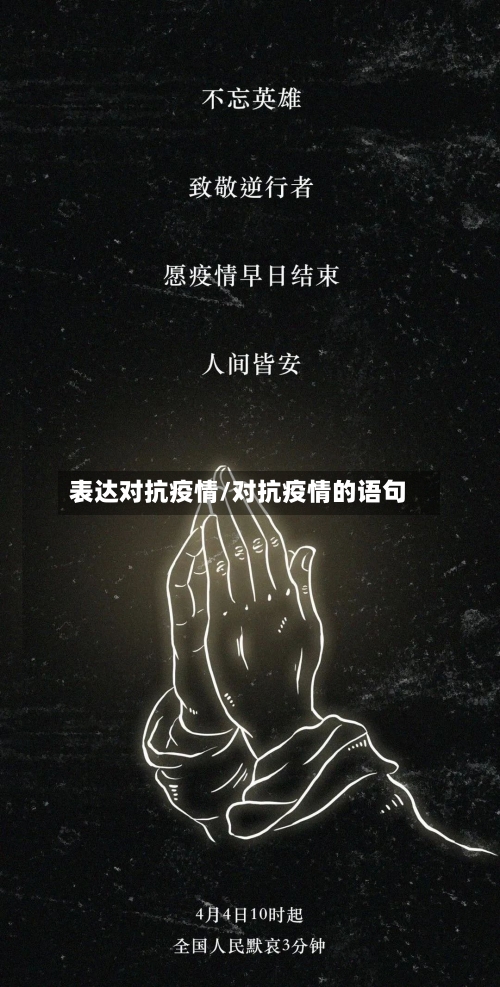 表达对抗疫情/对抗疫情的语句