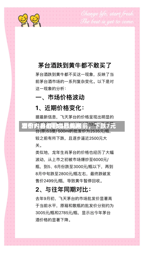 酒价内参6月30日费用发布：习酒君品跌幅居前，下跌7元