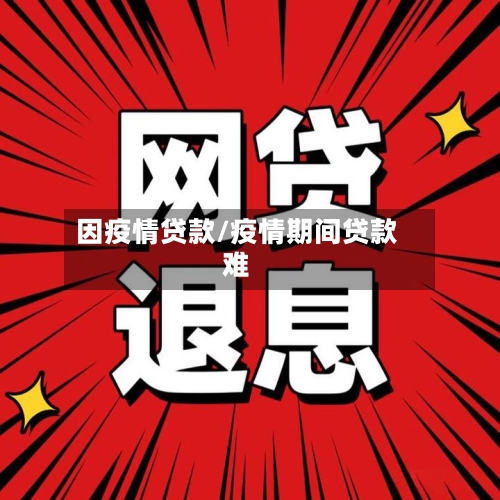 因疫情贷款/疫情期间贷款难