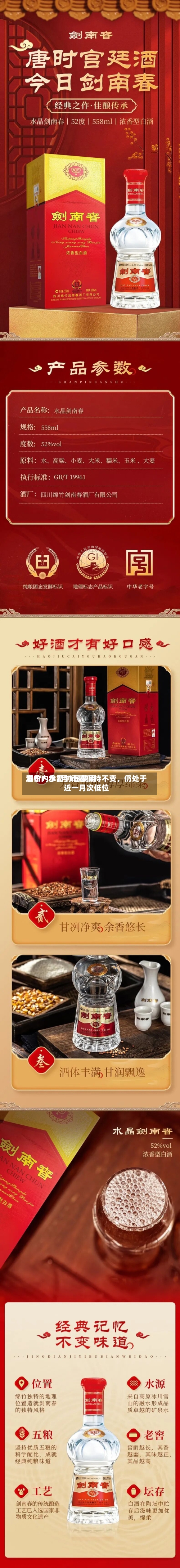 酒价内参7月1日费用发布：水晶剑南春保持不变，仍处于近一月次低位-第2张图片