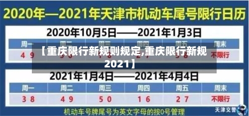 【重庆限行新规则规定,重庆限行新规2021】