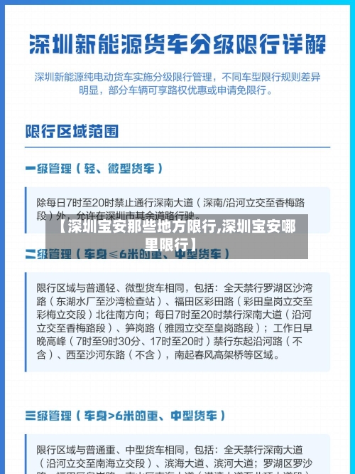 【深圳宝安那些地方限行,深圳宝安哪里限行】-第2张图片