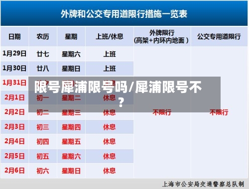 限号犀浦限号吗/犀浦限号不?